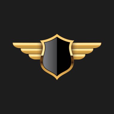 Boş Rozet Shield Crest Etiket Zırh Lüks Altın Tasarım Elemanı Şablon logo arka plan Kart Davetiyeleri Dekorasyon Elemanı için