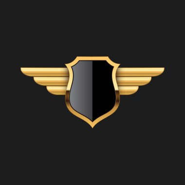 Boş Rozet Shield Crest Etiket Zırh Lüks Altın Tasarım Elemanı Şablon logo arka plan Kart Davetiyeleri Dekorasyon Elemanı için