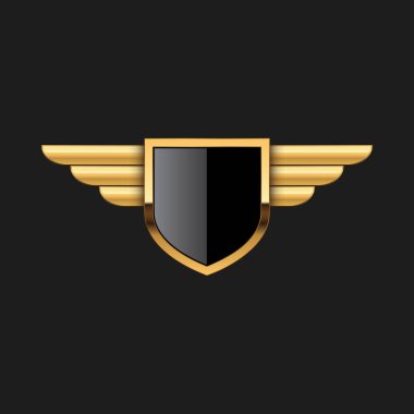 Boş Rozet Shield Crest Etiket Zırh Lüks Altın Tasarım Elemanı Şablon logo arka plan Kart Davetiyeleri Dekorasyon Elemanı için