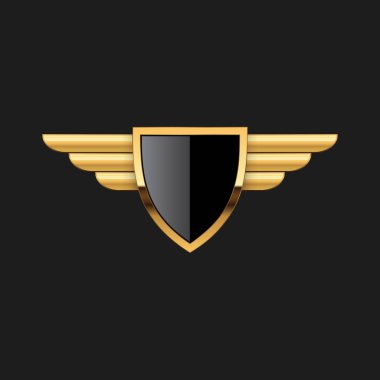 Boş Rozet Shield Crest Etiket Zırh Lüks Altın Tasarım Elemanı Şablon logo arka plan Kart Davetiyeleri Dekorasyon Elemanı için