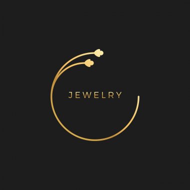 Logo arka plan Kart Davetiyeler Dekorasyon için Soyut Süs Lüks Altın Daire Çerçeve Tasarım Elemanı