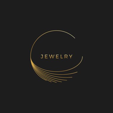 Logo arka plan Kart Davetiyeler Dekorasyon için Soyut Süs Lüks Altın Daire Çerçeve Tasarım Elemanı