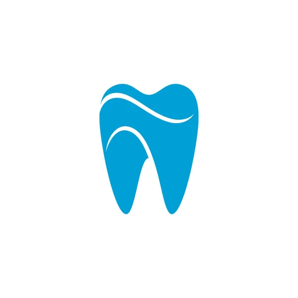 Logo Unique Moderne Icône Dentaire Avec Couleur Bleue Pour Dentiste — Image vectorielle