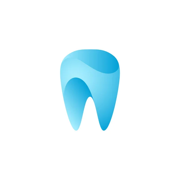 Logo Unique Moderne Icône Dentaire Avec Couleur Bleue Pour Dentiste — Image vectorielle