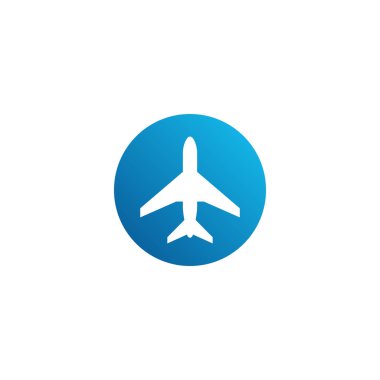 Yüksek son görünüm ile tüm iş şirketi için Modern Uçak Seyahat Kargo Freight Icon Logo