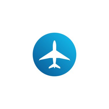 Yüksek son görünüm ile tüm iş şirketi için Modern Uçak Seyahat Kargo Freight Icon Logo