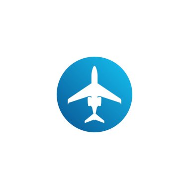 Yüksek son görünüm ile tüm iş şirketi için Modern Uçak Seyahat Kargo Freight Icon Logo