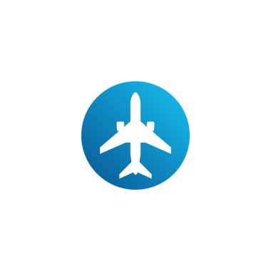 Yüksek son görünüm ile tüm iş şirketi için Modern Uçak Seyahat Kargo Freight Icon Logo