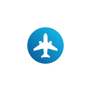Yüksek son görünüm ile tüm iş şirketi için Modern Uçak Seyahat Kargo Freight Icon Logo