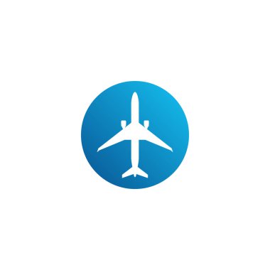 Yüksek son görünüm ile tüm iş şirketi için Modern Uçak Seyahat Kargo Freight Icon Logo
