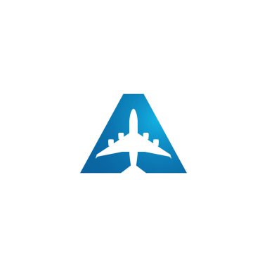 Yüksek son görünüm ile tüm iş şirketi için Modern Uçak Seyahat Kargo Freight Icon Logo