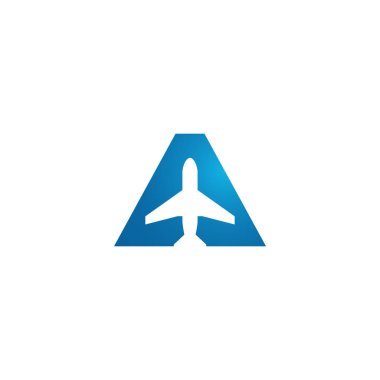 Yüksek son görünüm ile tüm iş şirketi için Modern Uçak Seyahat Kargo Freight Icon Logo