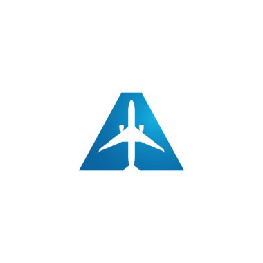 Yüksek son görünüm ile tüm iş şirketi için Modern Uçak Seyahat Kargo Freight Icon Logo