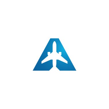 Yüksek son görünüm ile tüm iş şirketi için Modern Uçak Seyahat Kargo Freight Icon Logo