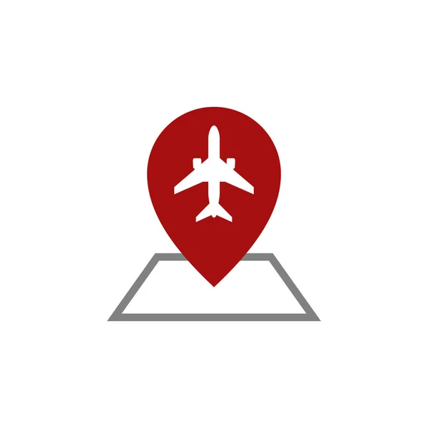 Nowoczesny Samolot Podróżny Cargo Fracht Icon Logo Dla Wszystkich Firm — Wektor stockowy