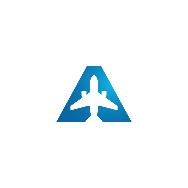 Modernes Flugzeug Reisen Fracht Symbol Logo Für Alle Unternehmen Mit — Stockvektor
