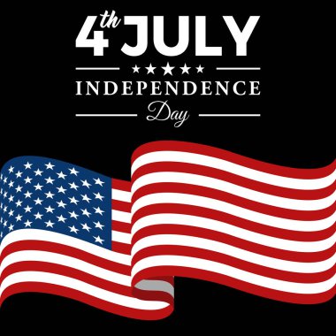 Modern 4 Temmuz Amerika Birleşik Devletleri Bağımsızlık Günü Kutlama Bayrağı Başlık Afiş Mavi ve Kırmızı Renk Kişisel ve yüksek son görünüm ile tüm İş Şirketi için