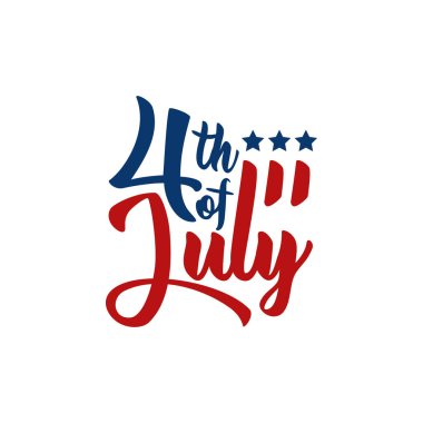 Modern 4 Temmuz Amerika Birleşik Devletleri Bağımsızlık Günü Kutlama Bayrağı Başlık Afiş Mavi ve Kırmızı Renk Kişisel ve yüksek son görünüm ile tüm İş Şirketi için