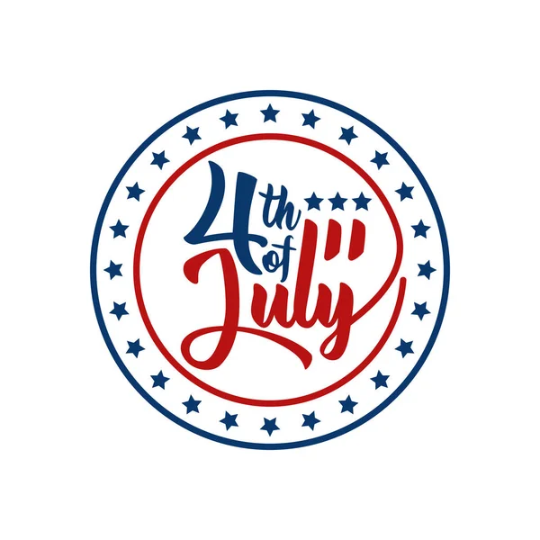 Moderne Vierde Van Juli Verenigde Staten Independence Day Viering Vlag — Stockvector