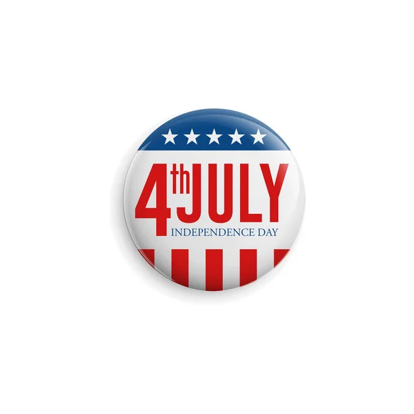 Moderne Vierde Van Juli Verenigde Staten Independence Day Viering Vlag — Stockvector
