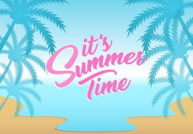 Benzersiz Modern Yaz Saati Tasarım Arka Plan Banner Şablon metin ile Bu Kişisel ve Tüm İş Şirketi Için Kullanılan Yaz Zamanı