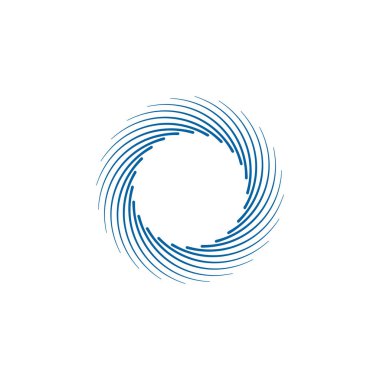 High End Look ile Şirket Sağlık Teknolojisi Simgesi veya Logosu için Modern Soyut Swoosh Çerçeve Sınır