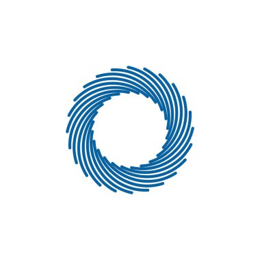 High End Look ile Şirket Sağlık Teknolojisi Simgesi veya Logosu için Modern Soyut Swoosh Çerçeve Sınır