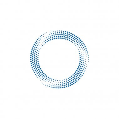 Modern Soyut Halftone Nokta çerçeve kenarlık Şirket Sağlık Teknolojisi Simgesi veya Logosu high end görünüm ile