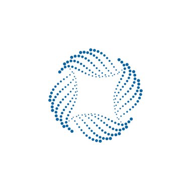 Modern Soyut Halftone Nokta çerçeve kenarlık Şirket Sağlık Teknolojisi Simgesi veya Logosu high end görünüm ile