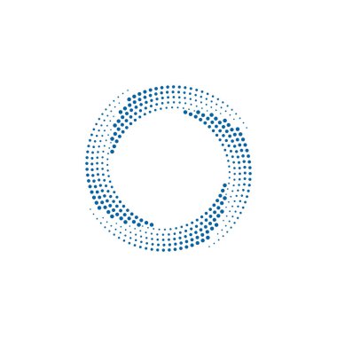 Modern Soyut Halftone Nokta çerçeve kenarlık Şirket Sağlık Teknolojisi Simgesi veya Logosu high end görünüm ile
