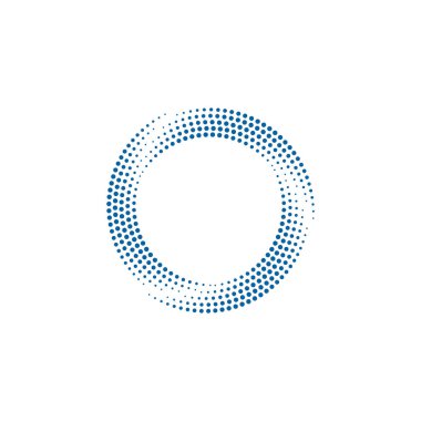 Modern Soyut Halftone Nokta çerçeve kenarlık Şirket Sağlık Teknolojisi Simgesi veya Logosu high end görünüm ile