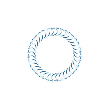 Modern Soyut Halftone Nokta çerçeve kenarlık Şirket Sağlık Teknolojisi Simgesi veya Logosu high end görünüm ile