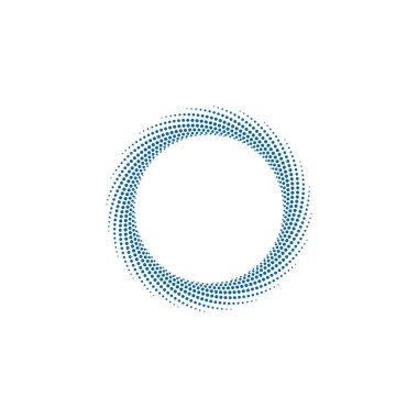 Modern Soyut Halftone Nokta çerçeve kenarlık Şirket Sağlık Teknolojisi Simgesi veya Logosu high end görünüm ile