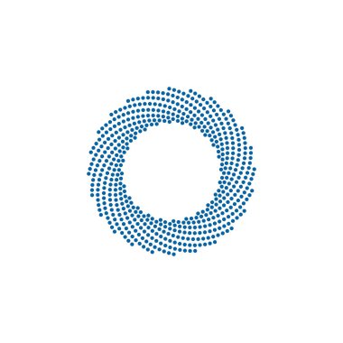 Modern Soyut Halftone Nokta çerçeve kenarlık Şirket Sağlık Teknolojisi Simgesi veya Logosu high end görünüm ile