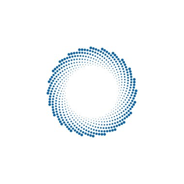 Modern Soyut Halftone Nokta çerçeve kenarlık Şirket Sağlık Teknolojisi Simgesi veya Logosu high end görünüm ile