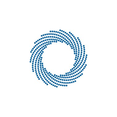 Modern Soyut Halftone Nokta çerçeve kenarlık Şirket Sağlık Teknolojisi Simgesi veya Logosu high end görünüm ile