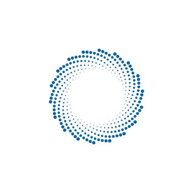 Modern Soyut Halftone Nokta çerçeve kenarlık Şirket Sağlık Teknolojisi Simgesi veya Logosu high end görünüm ile