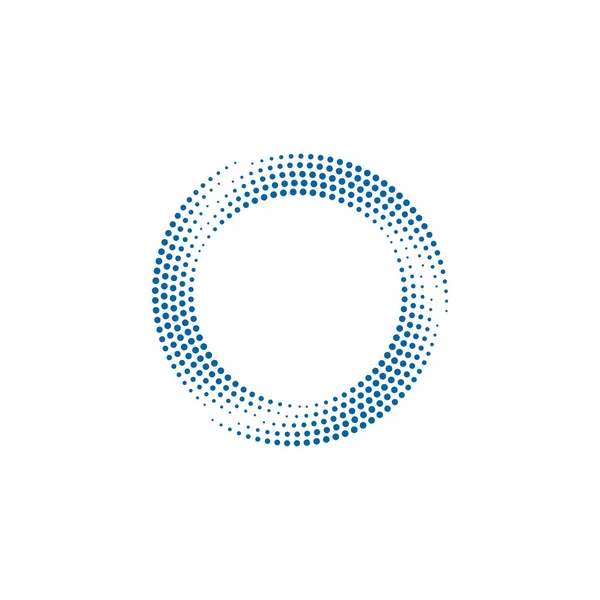 Nowoczesne Abstrakcyjne Półtony Dots Ramka Obramowania Dla Firmy Zdrowia Technologii — Wektor stockowy