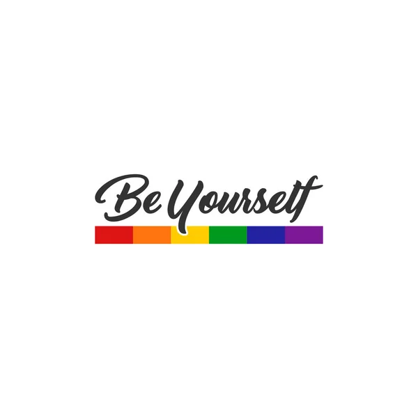 Drapeau Coeur Arc Ciel Coloré Lgbt Pride Lesbian Gay Bisexuel — Image vectorielle