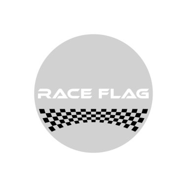 Modern Yarış Bayrağı Ek Daire Elips Arka Plan Şablontasarım Öğesi otomotiv şirketi logosu yüksek son görünüm ile çıkartma hızlı hız için