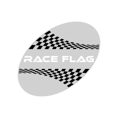 Modern Yarış Bayrağı Ek Daire Elips Arka Plan Şablontasarım Öğesi otomotiv şirketi logosu yüksek son görünüm ile çıkartma hızlı hız için