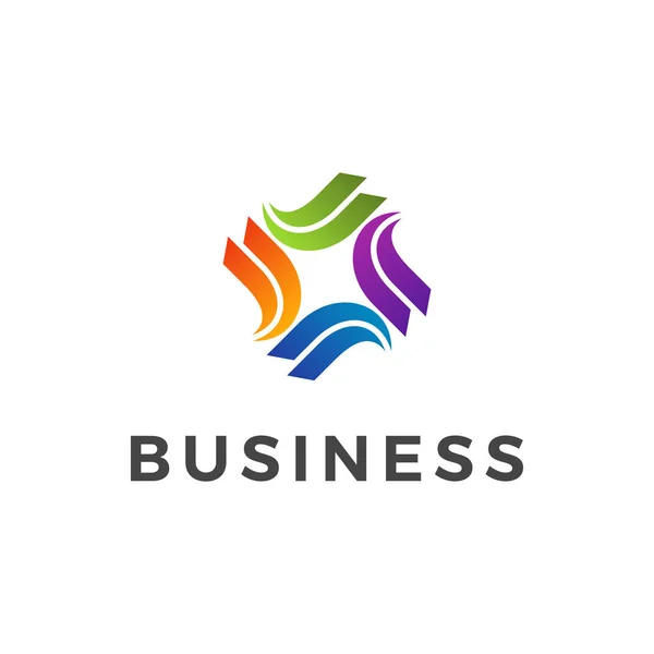 Современные Финансы Логотип Бизнеса Креативные Инновации Икона Быстрого Роста Финансового — стоковый вектор
