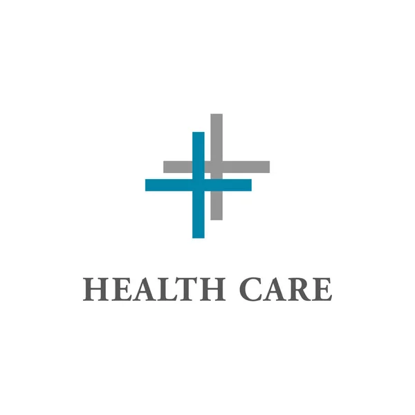Modern Health Care Business Logo Hospital Medical Clinic High End — Stock Vector