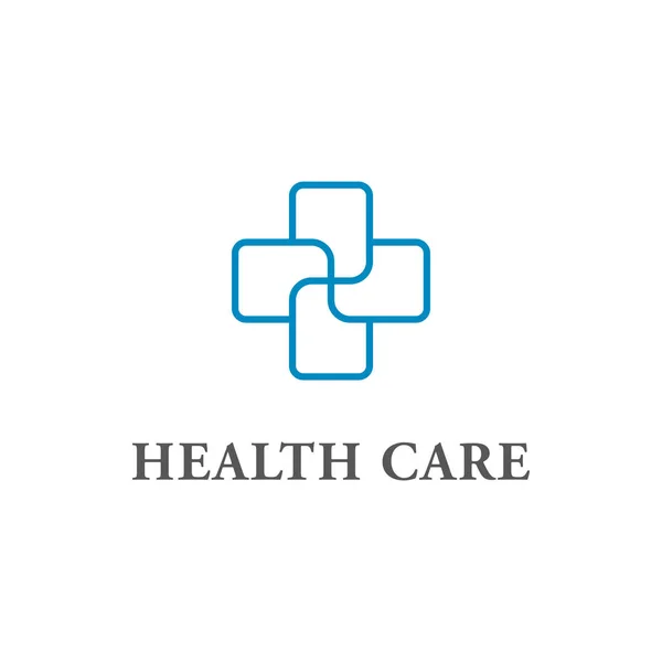 Modern Health Care Business Logo Hospital Medical Clinic High End — Stock Vector