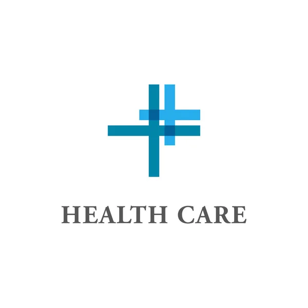 Modern Health Care Business Logo Hospital Medical Clinic High End — Stock Vector