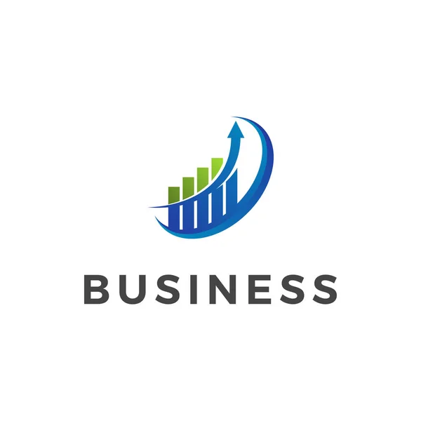 Современные Финансы Логотип Бизнеса Креативные Инновации Икона Быстрого Роста Финансового — стоковый вектор