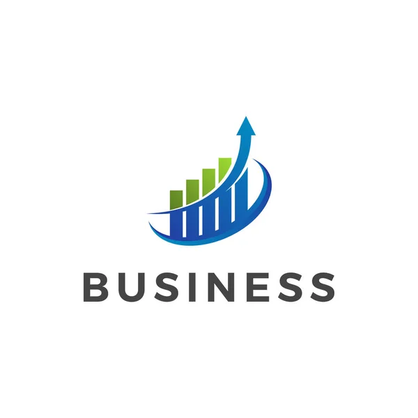 Logo Modern Finance Business Innovación Creativa Icono Crecimiento Rápido Para — Vector de stock