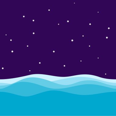 Mavi renkli çocuk erkek kız odası ile ev duvar kağıdı için Dalga Deniz ve Gökyüzü Arka Plan