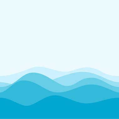 Mavi renkli çocuk erkek kız odası ile ev duvar kağıdı için Dalga Deniz ve Gökyüzü Arka Plan