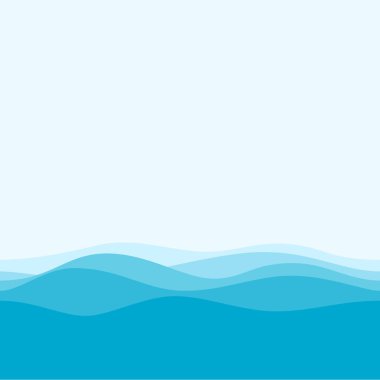 Mavi renkli çocuk erkek kız odası ile ev duvar kağıdı için Dalga Deniz ve Gökyüzü Arka Plan